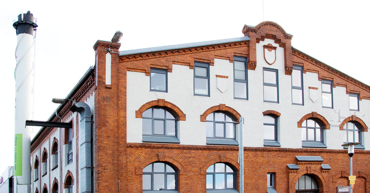 Backsteingebäude des Firmensitzes von 12systems in Bremen